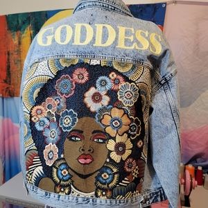🚨SOLD OUT🚨 The Goddess Denim Acid Wash Jacket